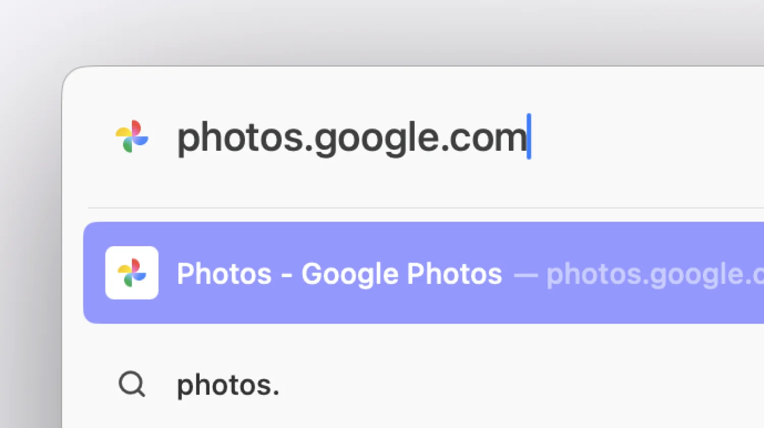 photos.google.com in a browser